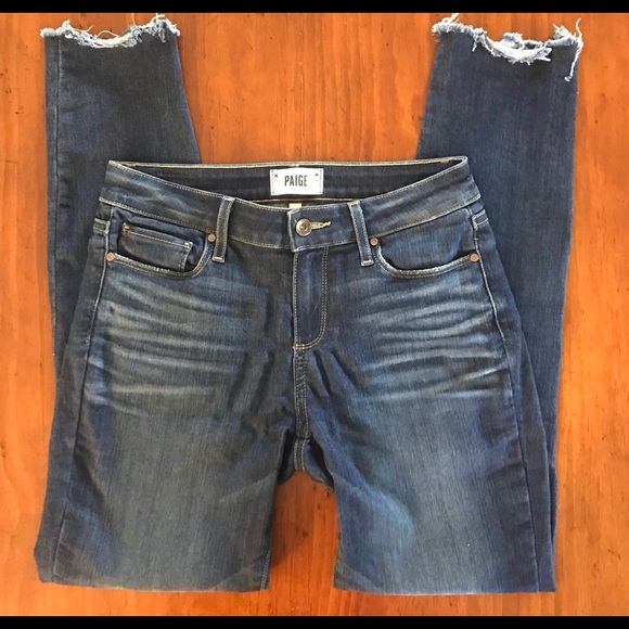 Paige verdugo ankle jeans Barton distressed 27 - Picture 1 of 4